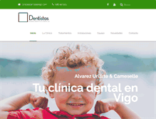 Tablet Screenshot of dentistasvigo.com